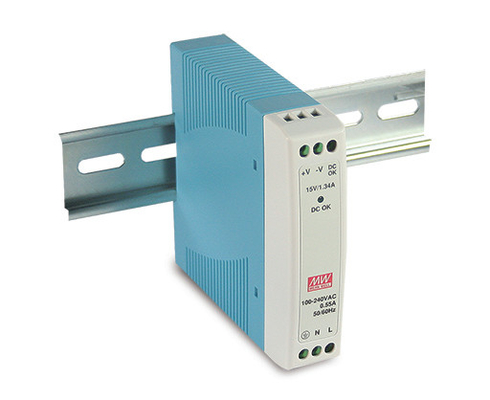 Rail moyen 24vdc MDR-20 MDR-40 MDR-60 de vacarme d'alimentation d'énergie du puits MDR-10-5