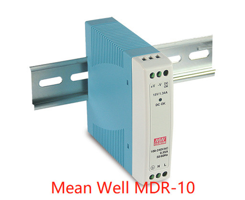 Rail moyen 24vdc MDR-20 MDR-40 MDR-60 de vacarme d'alimentation d'énergie du puits MDR-10-5