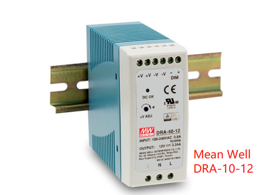 Alimentation d'énergie sur rail de vacarme de DRA Series 40W 12V DRA-40 DRA-60
