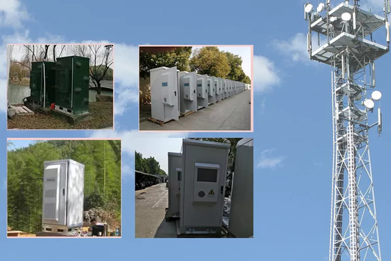 Cabinets extérieurs galvanisés 6U 9U 12U de télécom de bâti en acier de mur