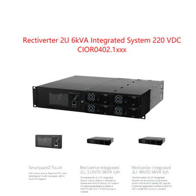 ligne simple de système intégré de 2u 6kva Rectiverter Eltek pour 220vdc 241123,102 241123,100