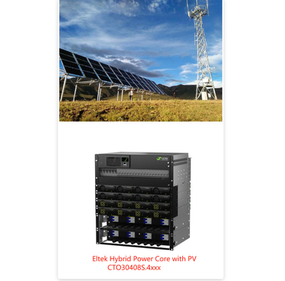 Système hybride de télécommunications de 16 kW 24 kW avec MPPT et module solaire Eltek marque 241119.650 241115.650