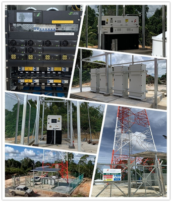 Système hybride de télécommunications de 16 kW 24 kW avec MPPT et module solaire Eltek marque 241119.650 241115.650