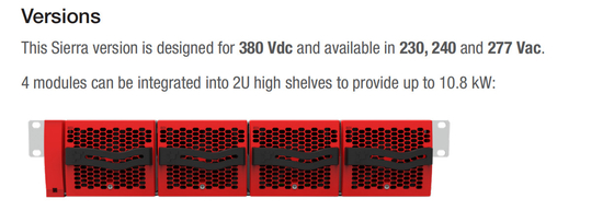 3KVA 2,7KW Sierra 25    380/230-277 convertisseur pour les charges CA/DC