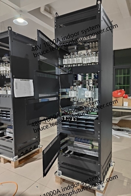 Usine électrique sur mesure FP2 48Vdc 48kw 1000A Grande usine de télécommunications intérieures Eltek rectificateur Smartpack2 contrôleur 3 phase 208V