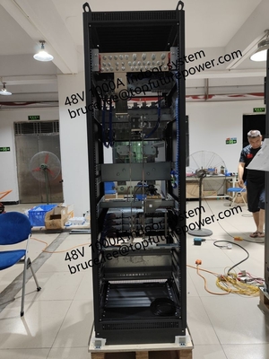 Usine électrique sur mesure FP2 48Vdc 48kw 1000A Grande usine de télécommunications intérieures Eltek rectificateur Smartpack2 contrôleur 3 phase 208V