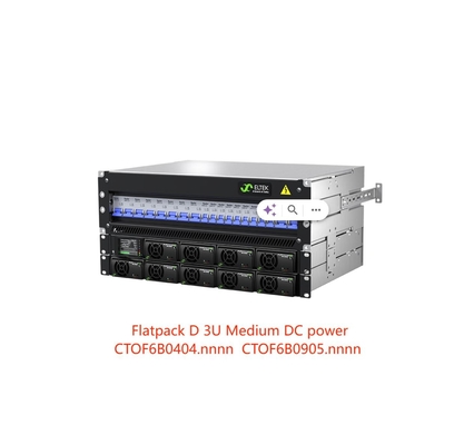 Eltek Flatpack D 3U 48Vdc 15KW Distribution d'alimentation en courant continu moyen pour les solutions d'alimentation en courant continu flexibles CTOF6B0404.Nnnn