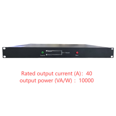 Commutateur de transfert statique à relais monophasique STS à double commutation 220V avec une plage de courant STS40S STS40D 40A pour l'alimentation en courant alternatif à double canal