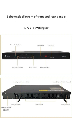 STS 10AUF-LTS10-1P Appareil de commutation automatique avec capacité de surcharge