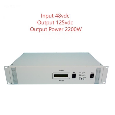 19" Rackmount Série RCT2000D Convertisseurs DC DC isolés Entrée 48vdc Sortie 125vdc D20-18-25