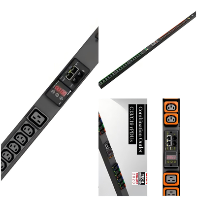 Vertiv Geist GU1 Smart Monitoring PDU Type 16A/32A Pouvoir adaptatif de support de charge avec C13/C19 Ports doubles de qualité professionnelle pour les centres de données