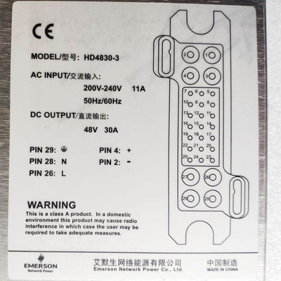 Module redresseur de télécommunications Emerson 48V 30A 1500W CC HD4830-3