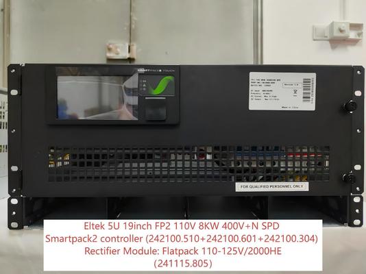 Le système de puissance en courant continu Eltek Flatpack2 110Vdc 8KW CIO20405.XXX Système avec le Flatpack 110-125V/2000HE 241115.805 241119.805