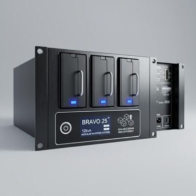 BRAVO 25 Système d'onduleur modulaire de 12 kVA avec conception évolutive et haut rendement pour les besoins énergétiques critiques