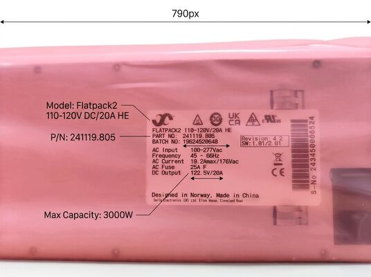 Eltek Flatpack2 Module rectificateur haute efficacité 3000W avec solution de puissance de facteur de forme 1U