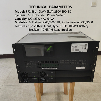 Système d'alimentation Eltek Rectiverter 12KW DC 6KVA AC Smartpack2 Commande Tactile