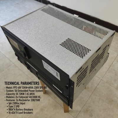 Système d'alimentation Eltek Rectiverter 12KW DC 6KVA AC Smartpack2 Commande Tactile