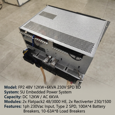 Système d'alimentation Eltek Rectiverter 12KW DC 6KVA AC Smartpack2 Commande Tactile