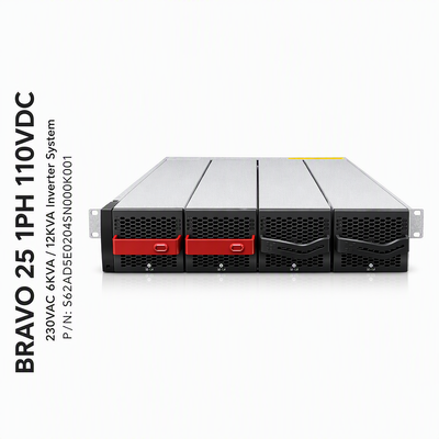 Invertisseur modulaire de qualité industrielle de 110 Vdc à 277 Vac avec système de 6 KVA et sortie d'onde sine pure