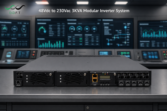 Système d'onduleur modulaire 6KVA haute fiabilité - Onde sinusoïdale pure de 48 V CC à 220 V CA pour les télécommunications