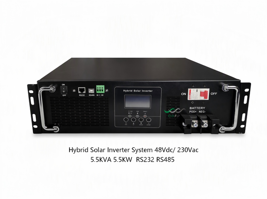 5.5KW 48V système d'onduleur solaire hybride avec une onde sinusoïdale pure pour l'alimentation de secours à domicile