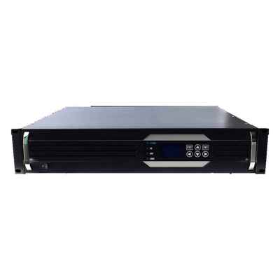 6KVA 125VDC à 220VAC Rack Mount Inverter 4800W Pure Sine Wave Télécom alimentation électrique avec 4 PC prises C13 sur mesure