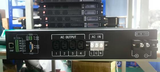 6KVA 125VDC to 220VAC Rack Mount Inverter  4800W Pure Sine Wave Telecom Power Supply with 4  Pcs C13 Outlets Custom made 