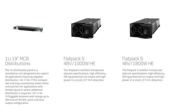 Système d'alimentation Eltek 9KW Flatpack S Flatpack S 2U 48/1800HE Module Flatpack S 48/1000HE 150A CTOS0502.Nnnn