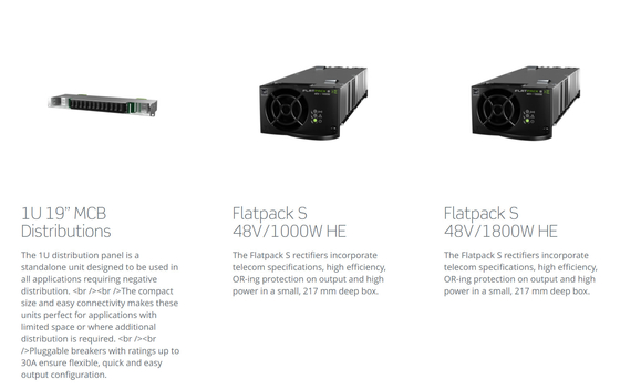 Compact IL monophasé des systèmes d'alimentation d'Eltek Flatpack S 1U 3KW 5.4KW 230VAC