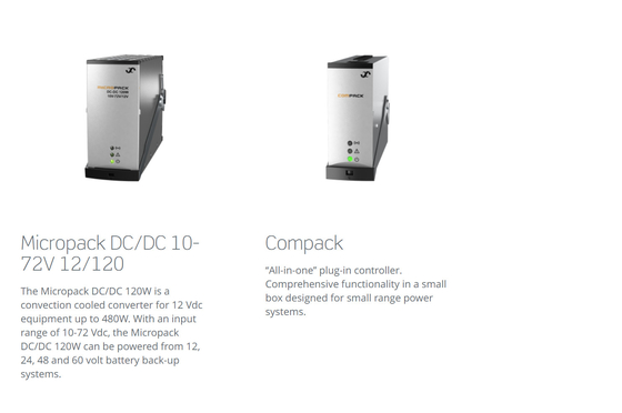 Le système Eltek Micropack 120W1000W 12V 24V 48V avec un contrôleur compact P/N:901