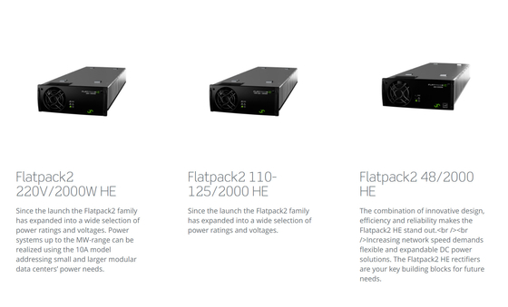 Cabinets extérieurs 48Vdc 700A de télécom de rue d'IP65 Eltek 36KW