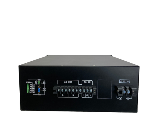 Inverseurs 110Vdc de bâti de support d'onde sinusoïdale de 19 pouces à 220Vac 1KVA