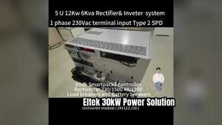 Eltek AC&DC Rectiverter System 5U Hauteur Max 12KW DC capacité 6KVA AC capacité