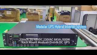 Système UPS en ligne modulaire 6KVA pour applications télécoms et industrielles